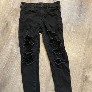 American Eagle ripped skinny jeans